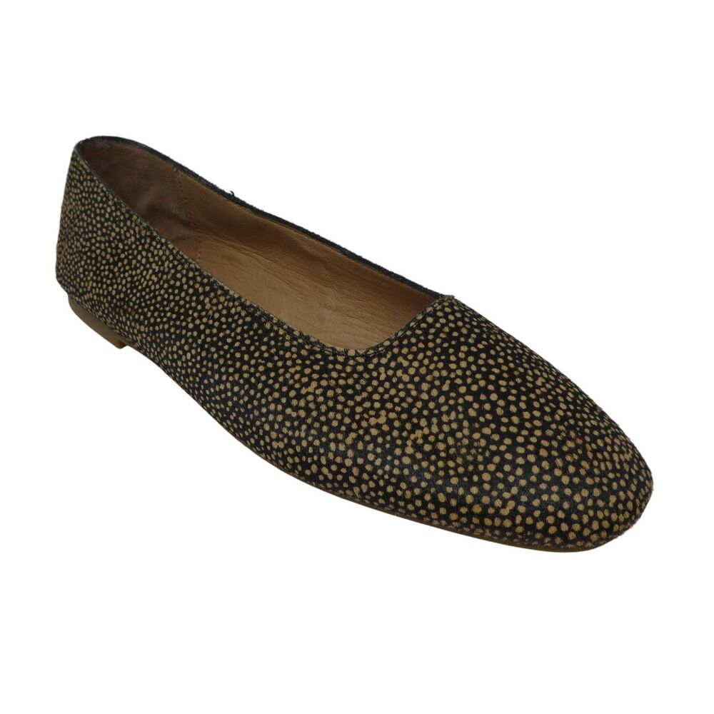 Madewell Corey Spotted‎ Calf Hair Leather Loafers Flats